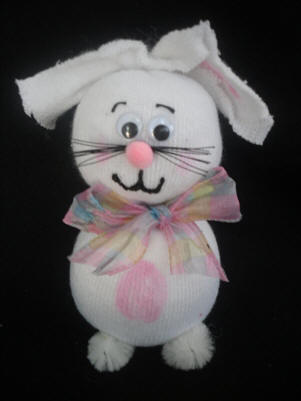 how to make a sock bunny